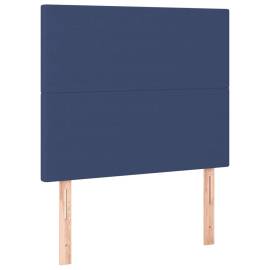 Pat box spring cu saltea, albastru, 80x200 cm, textil, 6 image