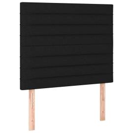 Pat box spring cu saltea, negru, 90x190 cm, textil, 6 image