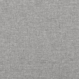 Pat box spring cu saltea, gri deschis, 200x200 cm, textil, 9 image
