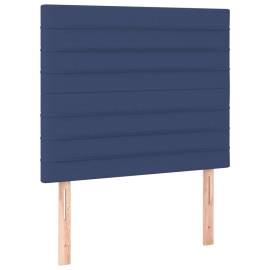 Pat box spring cu saltea, albastru, 80x200 cm, textil, 5 image