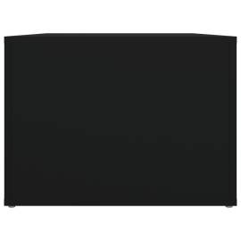 Măsuță de cafea, negru, 80x50x36 cm, lemn compozit, 7 image
