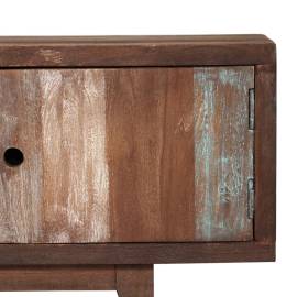 Comodă tv din lemn masiv de acacia, vintage, 118 x 30 x 40 cm, 5 image