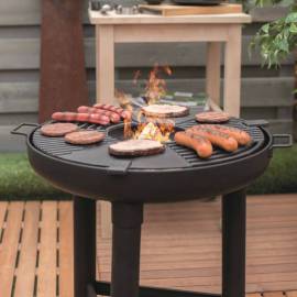 Bbgrill grătar plancha barbecue, negru, oțel, 6 image