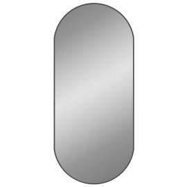 Oglindă de perete, negru, 100x45 cm, ovală, 2 image