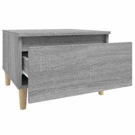 Masă laterală, gri sonoma, 50x46x35 cm, lemn compozit, 7 image