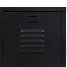 Șifonier, stil industrial, 67 x 35 x 107 cm, negru, metal, 6 image