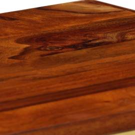 Servantă lemn masiv de sheesham cu imprimeu auriu 90x30x77 cm, 7 image