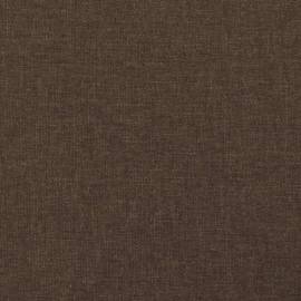 Pat box spring cu saltea, maro închis, 100x200 cm, textil, 9 image