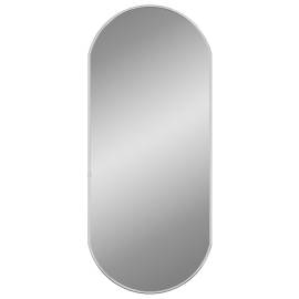 Oglindă de perete, argintiu, 70x30 cm, ovală, 2 image