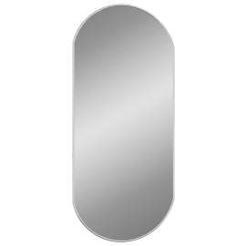 Oglindă de perete, argintiu, 80x35 cm, ovală, 3 image