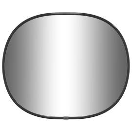 Oglindă de perete, negru, 30x25 cm, 2 image