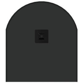 Oglindă de perete, negru, 80x35 cm, ovală, 5 image