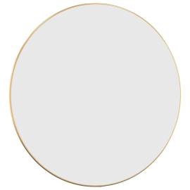 Oglindă de perete rotundă, auriu, Ø 60 cm, 3 image