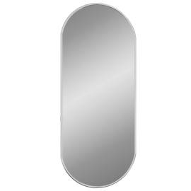 Oglindă de perete, argintiu, 60x25 cm, ovală, 3 image