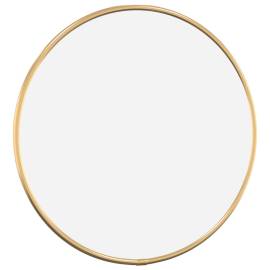 Oglindă de perete rotundă, auriu, Ø 30 cm, 3 image