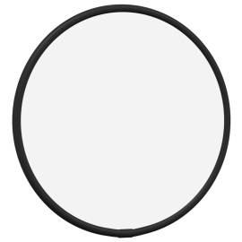 Oglindă de perete rotundă, negru, Ø 20 cm, 3 image