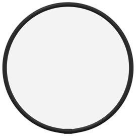Oglindă de perete rotundă, negru, Ø 20 cm, 2 image