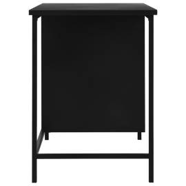 Birou cu sertare, negru, 120 x 55 x 75 cm, oțel, industrial, 5 image