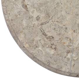 Blat de masă, gri, Ø50x2,5 cm, marmură, 5 image