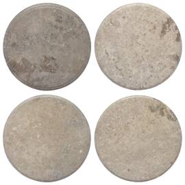 Blat de masă, gri, Ø50x2,5 cm, marmură, 7 image