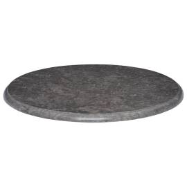 Blat de masă, negru, Ø60x2,5 cm, marmură, 3 image
