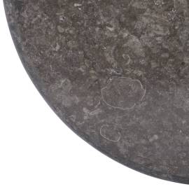Blat de masă, negru, Ø60x2,5 cm, marmură, 5 image