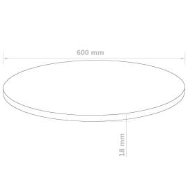 Blat de masă rotund, mdf, 600 x 18 mm, 6 image