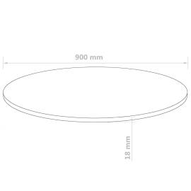 Blat de masă rotund, mdf, 900 x 18 mm, 6 image