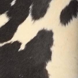 Scaun fluture, negru și alb, piele naturală de capră, 2 image