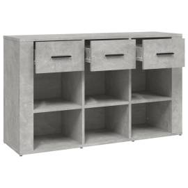 Servantă, gri beton, 100x30x59,5 cm, lemn compozit, 8 image