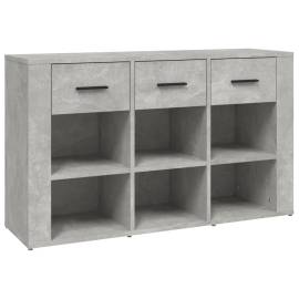Servantă, gri beton, 100x30x59,5 cm, lemn compozit, 2 image