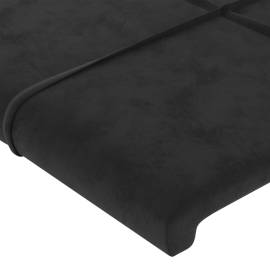 Tăblii de pat, 2 buc, negru, 100x5x78/88 cm, catifea, 4 image