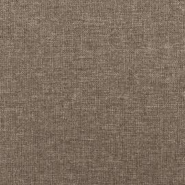 Pat box spring cu saltea, gri taupe, 160x200 cm material textil, 9 image