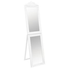 Oglindă de sine stătătoare, alb, 45x180 cm, 2 image