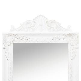 Oglindă de sine stătătoare, alb, 45x180 cm, 5 image