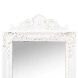 Oglindă de sine stătătoare, alb, 50x200 cm, 5 image