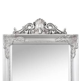 Oglindă de sine stătătoare, argintiu, 40x160 cm, 5 image
