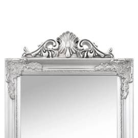 Oglindă de sine stătătoare, argintiu, 50x200 cm, 5 image