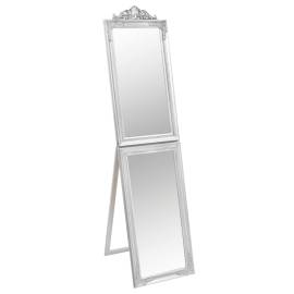 Oglindă de sine stătătoare, argintiu, 50x200 cm, 2 image