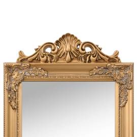 Oglindă de sine stătătoare, auriu, 45x180 cm, 5 image