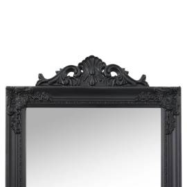 Oglindă de sine stătătoare, negru, 40x160 cm, 5 image