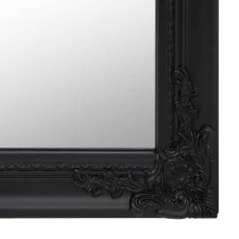 Oglindă de sine stătătoare, negru, 45x180 cm, 6 image