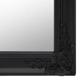 Oglindă de sine stătătoare, negru, 50x200 cm, 5 image