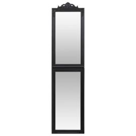 Oglindă de sine stătătoare, negru, 50x200 cm, 3 image