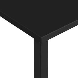 Birou de calculator, negru, 105x55x72 cm, mdf și metal, 6 image