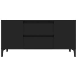 Comodă tv, negru, 102x44,5x50 cm, lemn prelucrat, 6 image