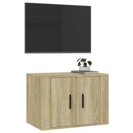 Dulap tv montat pe perete, stejar sonoma, 57x34,5x40 cm, 4 image
