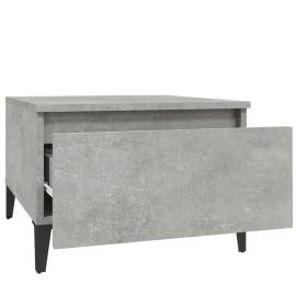 Masă laterală, gri beton, 50x46x35 cm, lemn compozit, 7 image