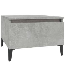 Masă laterală, gri beton, 50x46x35 cm, lemn compozit, 2 image