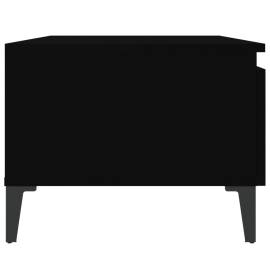 Mese laterale, 2 buc., negru, 50x46x35 cm, lemn compozit, 9 image